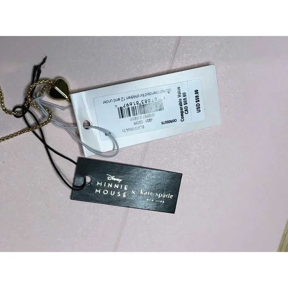 Kate Spade Disney Minnie Mouse Face charm Bracelet